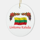Litouwen Kerstmis Keramisch Ornament (Links)