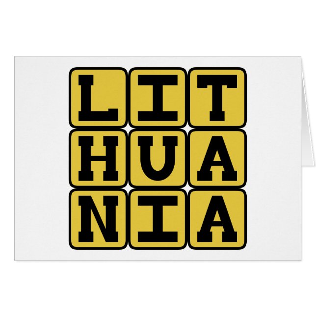 Litouwen, land in Noord-Europa (Voorkant Horizontaal)
