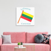 Litouwen Land Vlag Thunder_Cove Canvas Afdruk (Insitu (Woonkamer))