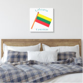 Litouwen Land Vlag Thunder_Cove Canvas Afdruk (Insitu (Slaapkamer))