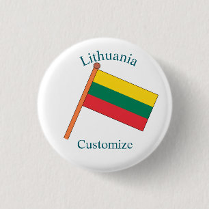 Litouwen Land Vlag Thunder_Cove Ronde Button 3,2 Cm
