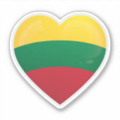Litouwen Liefde Icoon Sticker (Voorkant)