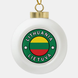 Litouwen Lietuva Keramische Bal Ornament