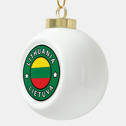 Litouwen Lietuva Keramische Bal Ornament (Rechts)
