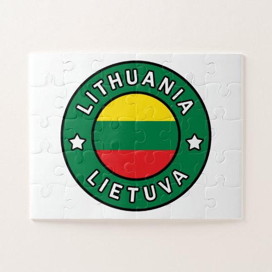 Litouwen Lietuva Legpuzzel (Horizontaal)
