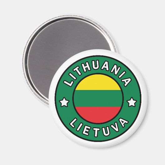 Litouwen Lietuva Magneet (Voorkant / Achterkant)