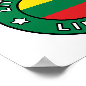 Litouwen Lietuva Poster (Hoek)