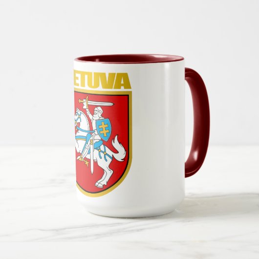 Litouwen (Lietuva) Wapenmunt Mok (Voorkant rechts)