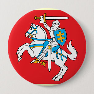 Litouwen, Litouwen Ronde Button 4,0 Cm