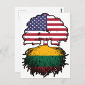 Litouwen Litouws American USA Verenigde Staten Briefkaart (Voorkant / Achterkant)
