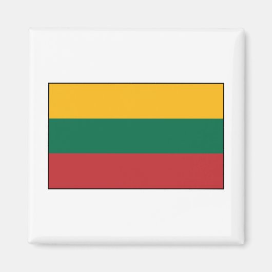 Litouwen - Litouwse vlag Magneet (Voorkant)