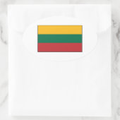 Litouwen - Litouwse vlag Ovale Sticker (Tas)