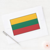 Litouwen - Litouwse vlag Rechthoekige Sticker (Envelop)