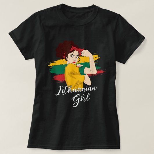 Litouwen Meisje, vrouwen litouwen T-shirt (Design voorkant)