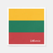 Litouwen Napkins, Litouwse partij / sport fans Servet (Voorkant)