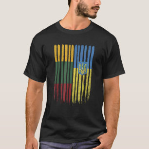 Litouwen Oekraïne Litouwse Oekraïense vlag T-shirt
