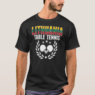 Litouwen Ping Pong Litouwse Tafeltennis Onderste T-shirt