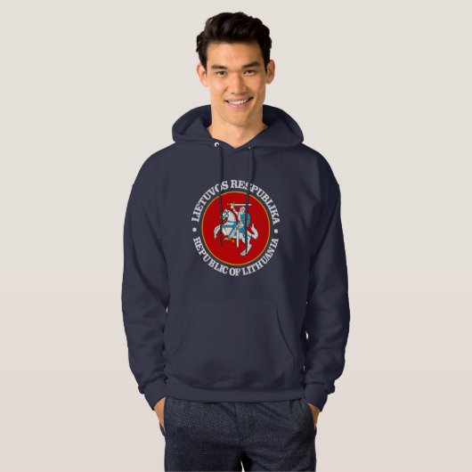 Litouwen (rd) hoodie (Voorkant volledig)