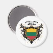 Litouwen Rocks Magneet (Voorkant / Achterkant)