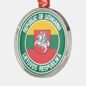 Litouwen Round Emblem Metalen Ornament (Links)