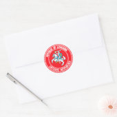 Litouwen Round Emblem Ronde Sticker (Envelop)