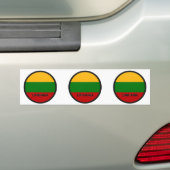 Litouwen Roundel-kwaliteitsvlag Bumpersticker (Op auto)
