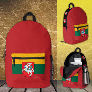 Litouwen, rugzak, Litouwse vlag / patriottisch Bedrukte Rugzak