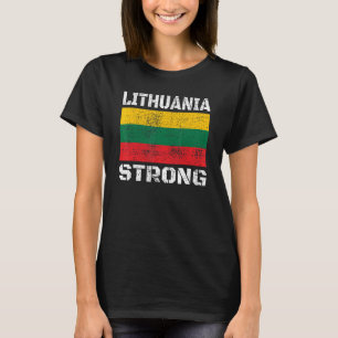 Litouwen steun Litouwse vlag Mannen Vrouwen T-shirt