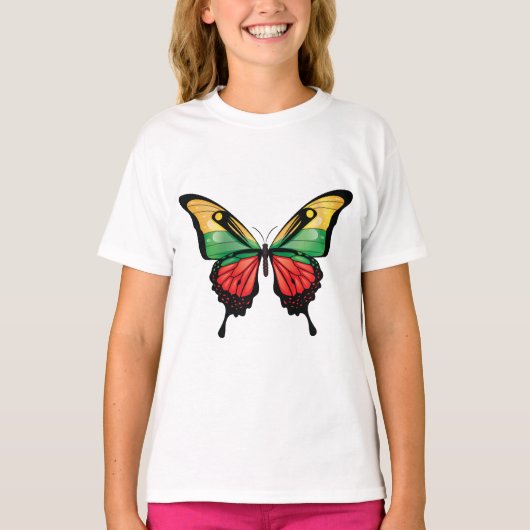 Litouwen Swallowtail vlinder vlag T-shirt (Voorkant)