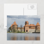 Litouwen, Trakai. Eiland Kasteel 2 Briefkaart (Voorkant / Achterkant)