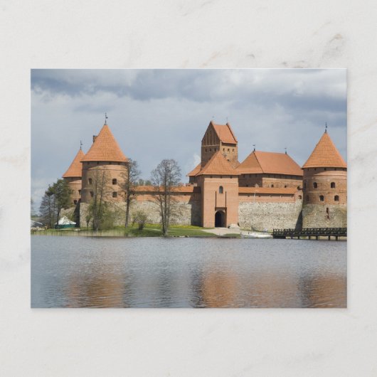 Litouwen, Trakai. Eiland Kasteel 2 Briefkaart (Voorkant)