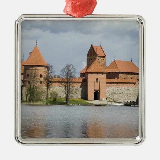Litouwen, Trakai. Eiland Kasteel 2 Metalen Ornament (Voorkant)