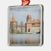 Litouwen, Trakai. Eiland Kasteel 2 Metalen Ornament (Links)