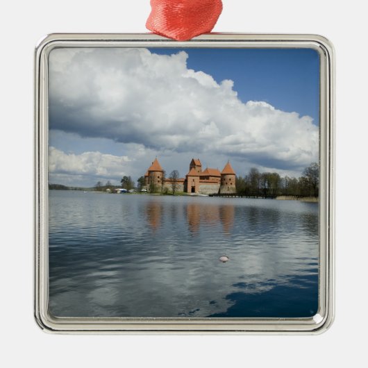 Litouwen, Trakai. Eiland Kasteel Metalen Ornament (Voorkant)