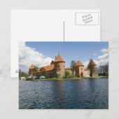 Litouwen, Trakai. Eilandkasteel 3 Briefkaart (Voorkant / Achterkant)