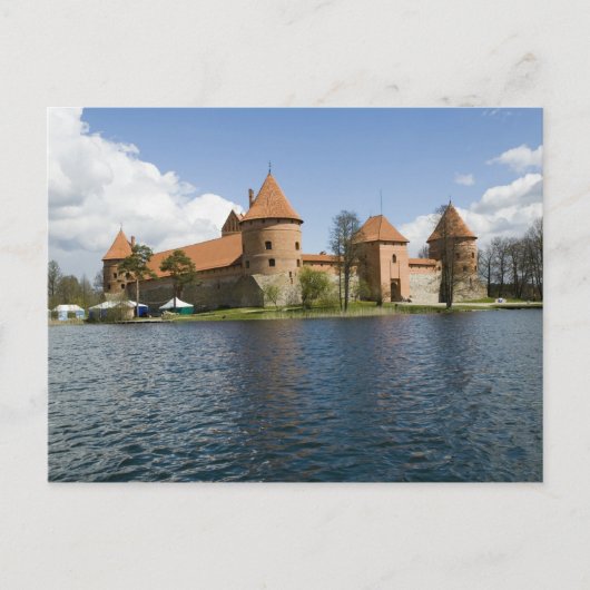 Litouwen, Trakai. Eilandkasteel 3 Briefkaart (Voorkant)