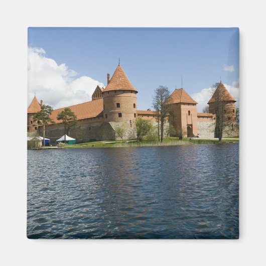 Litouwen, Trakai. Eilandkasteel 3 Magneet (Voorkant)