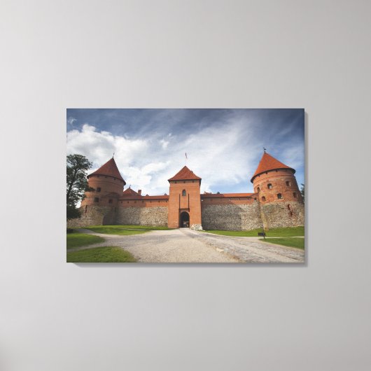 Litouwen, Trakai, Trakai Historisch Nationaal 4 Canvas Afdruk (Voorkant)