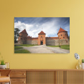 Litouwen, Trakai, Trakai Historisch Nationaal 4 Canvas Afdruk (Insitu (Woonkamer))