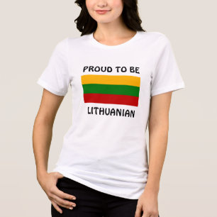 Litouwen: Trots om Litouwer te zijn Tri-Blend Shirt