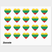 Litouwen Vlag Hart Sticker (Vel)