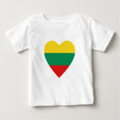 Litouwen Vlag Hart T-shirt (Voorkant)