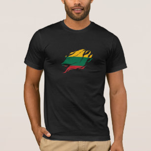 Litouwen vlag in mij, Lietuva in klauw Mark T-shirt