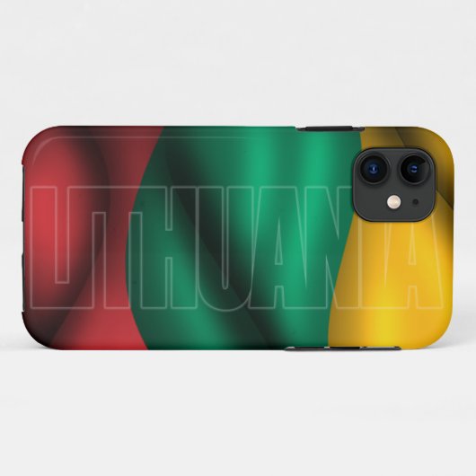 Litouwen Vlag Iphone 5 Hoesje-Mate Hoesje (Achterkant (horizontaal))