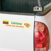 Litouwen Vlag + Landkaart Bumpersticker (Op Truck)