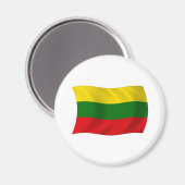 Litouwen Vlag Magneet (Voorkant / Achterkant)