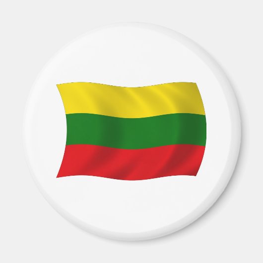 Litouwen Vlag Magneet (Voorkant)