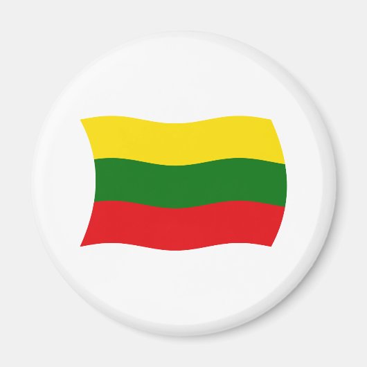 Litouwen Vlag Magneet (Voorkant)