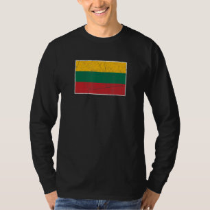 Litouwen vlag met Litouws Nationaal Co T-shirt