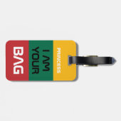 Litouwen & Vlag - reizen / gepersonaliseerde tas Bagagelabel (Achterkant horizontaal)